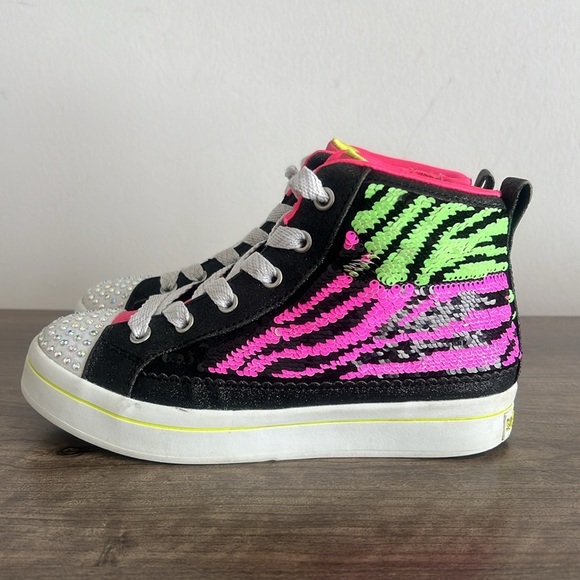Skechers Flip Kicks High Top Youth Size 2 #874 - Picture 3 of 8